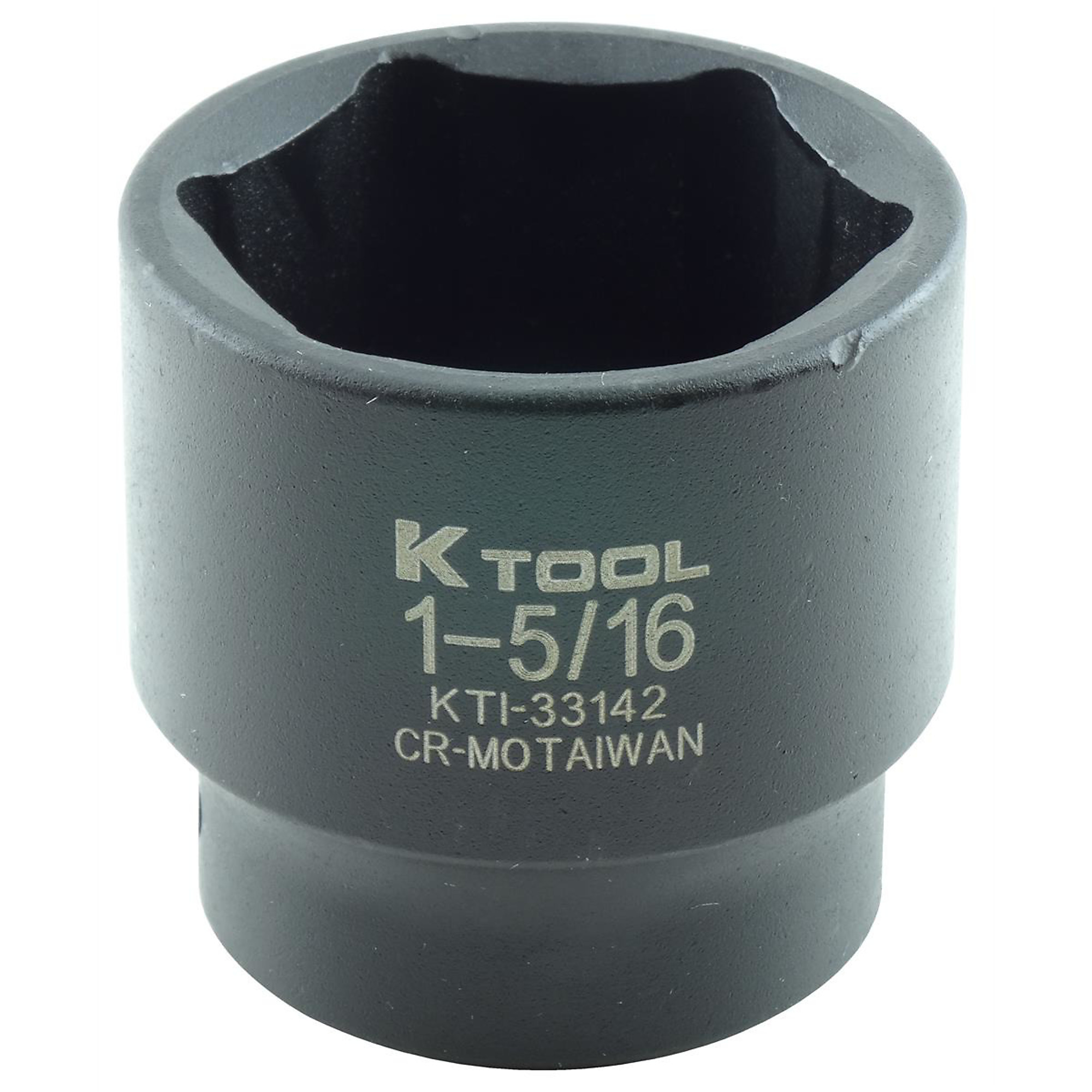K Tool International 1-5/16in. 6-Point Impact Socket — 1/2in. Drive, Chrome-Moly Steel, Model# KTI33142